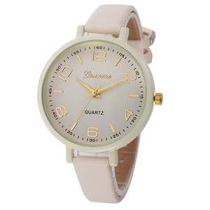 Reloj <span class=keywords><strong>de</strong></span> Pulsera <span class=keywords><strong>de</strong></span> Cuarzo <span class=keywords><strong>para</strong></span> Mujer, Diseño <span class=keywords><strong>de</strong></span> Correa <span class=keywords><strong>de</strong></span> Cuero, Esfera <span class=keywords><strong>de</strong></span> Cristal, Manecillas Grandes, Estilo Simple y Elegante, Venta al Por Mayor - Product Image 3