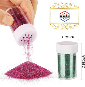 Bubuk Glitter Kerajinan dalam Botol, Set Aneka Warna, Glitter Ekstra Halus untuk Seni Resin, Kerajinan, Tumbler, Scrapbook, Pembuatan Perhiasan, dan Dekorasi Tubuh - Product Image 3