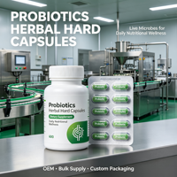 Capsules dures de probiotiques composés, mélange multi-souches pour un soutien nutritionnel intestinal quotidien