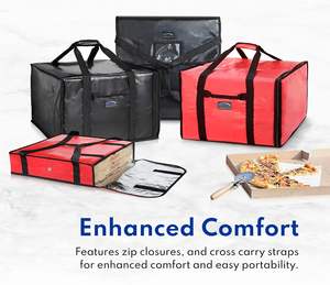Bolsas Térmicas para Pizza, Bolsa Térmica Aislada para Repartidores, Bolsa Extra Grande para Entrega de Pizza de 20*20, Entrega de Alimentos - Product Image 3