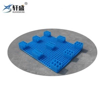 Comida cerrada 3 corredores tipo 3 patas cubierta sólida HDPE Euro palé de plástico de 4 vías plástico Euro 3 patines paletas ventiladas