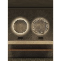 Miroir de salle de bain intelligent à LED de forme irrégulière, design moderne, IP44, éclairage spécial, pour toilettes, table de maquillage, montage mural