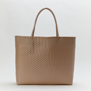 Wholesale Custom Mexico Hand Woven Tote Plastic Woven Vegetable Basket For Shopping