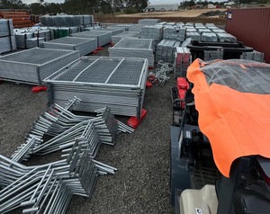 Hot-bán Úc nhúng nóng mạ kẽm sân hàng rào dễ dàng lắp ráp tạm thời xây dựng hàng rào tấm vật liệu nhiệt - Product Image 2