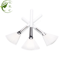 Bk41A Fabricant OEM, logo personnalisé, pinceau éventail blanc mini individuel pour masque facial et maquillage cosmétique