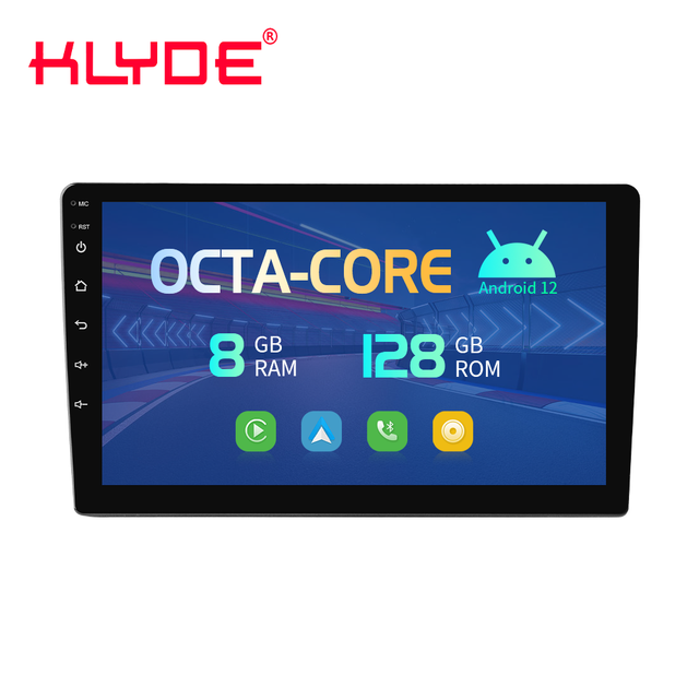 KLYDE QLED Android 12 Car Video for for Head Unit 9/10inch 2DIN Universal Car Multimedia 1280*720 Radio Stereo