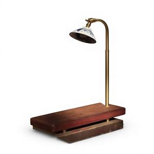 Luminaires en bois sculpté (lampes de table) réutilisables pour la décoration intérieure - Product Image 1