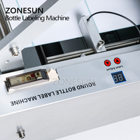 ZONESUN ZS-TB50 autocollants auto-adhésifs semi-automatiques étiqueteuse de bouteille de Gel à la main vaporise la machine d'étiquetage de bouteille ronde de savon liquide