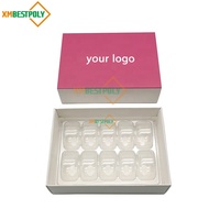 Boîte cadeau en papier avec tiroir coulissant pour 10 macarons ou biscuits, personnalisable avec logo OEM, avec inserts