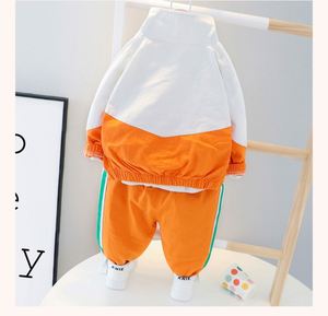 Nouvelle collection automne 2020 : Ensemble de survêtement décontracté à manches longues avec fermeture éclair et lettres, pour bébés et jeunes enfants (garçons et filles) - Vente en gros - Product Image 6