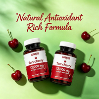 Capsules de Cerise Tartre 12000 mg à Marque Blanche OEM, Force Équivalente, avec Extrait de Graine de Céleri Amélioré pour l'Énergie