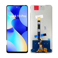 Layar LCD TFT >5 inci untuk Tecno Spark 10 Pro/Spark 20 Pro 5G/Pova 5/Pova 5 Pro 5G/Pova 6 Neo/Pova 7, Garansi 1 Tahun, Warna Hitam
