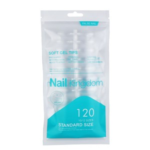 120pcs UV Gel Ongles Press-On Cercueil Semi-Givré Couverture Complète Style Français Faux Conseils <span class=keywords><strong>Capsule</strong></span> Extension <span class=keywords><strong>Manucure</strong></span> Outil pour Doigts - Product Image 5