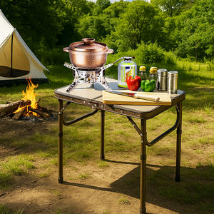 <span class=keywords><strong>Table</strong></span> de <span class=keywords><strong>camping</strong></span> pliable en aluminium sur mesure de 4 <span class=keywords><strong>pieds</strong></span>, <span class=keywords><strong>table</strong></span> de pique-nique pliable, hauteur réglable, <span class=keywords><strong>table</strong></span> de cuisson pliable, <span class=keywords><strong>table</strong></span> de barbecue - Product Image 5