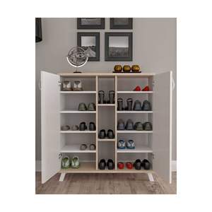 Ecem - Mueble de Almacenamiento de Madera Blanca de 5 Niveles, Multiusos, para Cocina, Zapatero y Organizador de Especias - Product Image 6