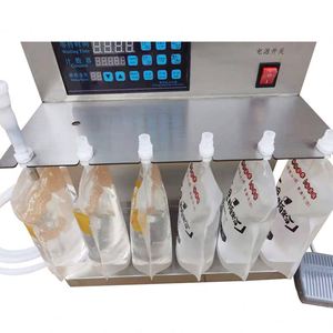 -d Small Self-standing Bag Filling <b>Machine</b> for Liquid Milk, Beverage, with Suction Nozzle - Product Image 4