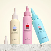 Ensemble d'emballages de luxe écologiques en plastique ABS moulé en pâte, cylindres mats pour soins de la peau, flacons vides avec pompe à lotion et shampoing