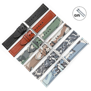 Cinturino in pelle con cinturino in pelle 20mm 22mm cinturino in pelle a 6 colori per Huawei <span class=keywords><strong>Watch</strong></span> 2 <span class=keywords><strong>Pro</strong></span>/<span class=keywords><strong>Watch</strong></span> <span class=keywords><strong>Gt2</strong></span> - Product Image 1