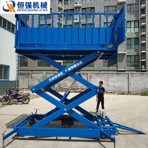 Plataforma móvil de descarga de cerdos Heng Qiang Jixie, 3500 mm de altura, 3 toneladas de capacidad, mesa elevadora para equipos de matanza - Product Image 4