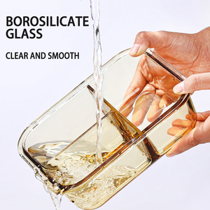 Thực Phẩm Cấp Borosilicate Thủy Tinh Thực Phẩm Lưu Trữ <span class=keywords><strong>Container</strong></span> Hộp Ăn Trưa Cổ Điển Lò Vi Sóng Thủy Tinh Bữa Ăn Prep <span class=keywords><strong>Container</strong></span> Với Kín Nắp Đậy - Product Image 2
