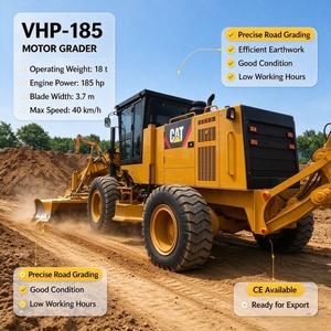 Niveleuse à pneus CAT VHP-185 d'occasion, 18 tonnes, pour travaux de construction - Product Image 1