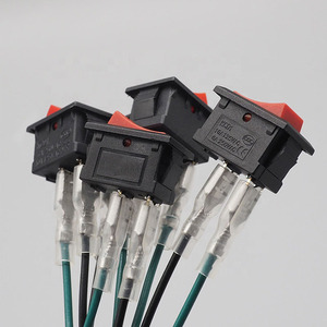 Interrupteur à bascule avec câblage 2/3/4 broches, marche-arrêt, marche-arrêt-marche, 6A 10A 16A 250V avec câble de longueur personnalisée - Product Image 6