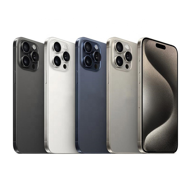 Wholesale 100% Tested High Quality Phone 15 Pro Max 256GB/512GB/1TB Unlocked Smartphone 8GB RAM 6.7inch QHD French Spanish