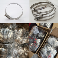 Collier de serrage de tuyau en acier inoxydable de type américain Support OEM personnalisé