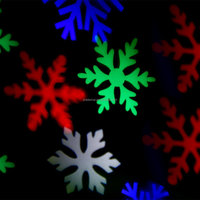 Projecteur de flocons de neige de Noël extérieur étanche RGB blanc 4*1W