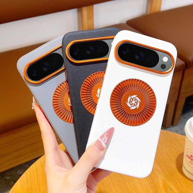 Compatible for Google Pixel 10 10A Graphene Cooling Veneer Mobile Phone Case Plain Design 3D Internet Celebrity Elements
