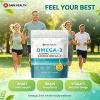 Capsules de Gel Doux d'Huile de Poisson Oméga 3 en Gros 250mg EPA DHA Acides Gras Essentiels 300 Haute Puissance Cœur Cerveau Articulations Vision OEM