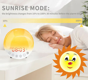 Despertador Inteligente con Luz, Pantalla Digital, Lámpara Nocturna LED para Dormitorio con Radio FM - Product Image 6
