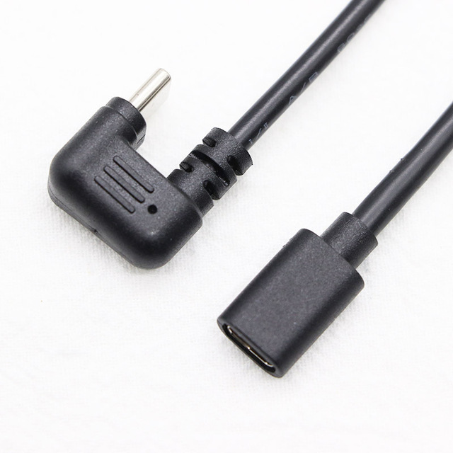 90 Degree U Shape USB C to Micro USB Cable Type C Male to Micro USB Female Adapter Converter Charging Cable