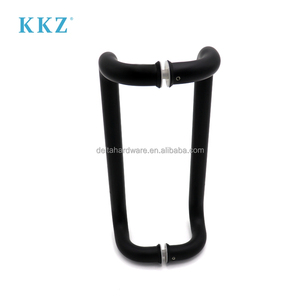 Double Bend Type Stainless Steel 304 Black Color Double Sided Glass <strong>Door</strong> Offset <strong>Pull</strong> <strong>Handle</strong> - Product Image 5