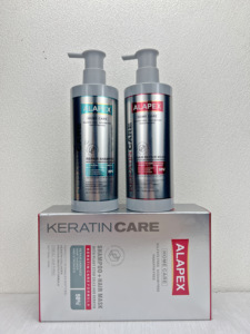 ALAPEX 98% Soin Réparateur à Domicile Sans Sulfate Brillance Intense Lissage Kératine Shampooing + Masque Capillaire 750ml - Product Image 3
