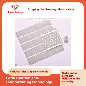 Mã <span class=keywords><strong>QR</strong></span> chống hàng giả phủ thẻ cào Sáng Tạo Bạc thưởng đầu phim Sticker may mắn vẽ dính Sticker - Product Image 6