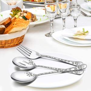 Juego de Cubiertos Navideños de Acero Inoxidable al por Mayor, Tenedor para Ensalada, Cuchara, Espátula para Pastel, Cuchillo para Mantequilla, para Fiestas, Restaurantes y Bufés - Product Image 4