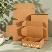 Boîte cadeau en carton kraft écologique, durable, personnalisable avec logo, pliable, pour l'expédition et le colisage