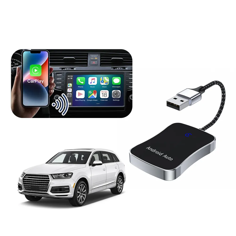 Boyi Tbox Android 13 kablosuz Carplay Qualcomm Qcm6125 Carplay Ai kutusu evrensel oto Mini adaptörü araba için Dongle oyna