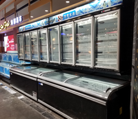 Magasin de commodité Réfrigérateur commercial Réfrigérateur présentoir à bière Vitrine Congélateur combiné