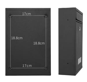 Buzón de Metal montado en la pared impermeable para exteriores, entrega de paquetes de jardín doméstico con cerradura, cajas de letras de Metal para aplicación posterior - Product Image 3