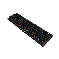 Clavier de jeu filaire ultra-fin AIKUN GX9110, rétroéclairage arc-en-ciel, interrupteurs mécaniques, touches multimédias, port Type-C