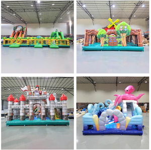 Надувной батут-замок по цене производителя, комбинированный игровой комплекс из ПВХ для карнавалов - Product Image 4