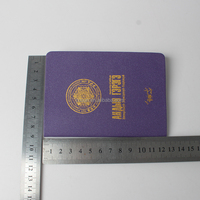 Prix d'usine Logo personnalisé imprimé en couleur livret de taille de passeport livret de passeport livre d'adhésion