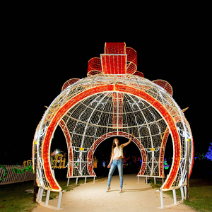 Cây Giáng Sinh Nhân Tạo Khổng Lồ Pvc/Cây Giáng Sinh Đi Bộ Lớn/Đồ Trang Trí Cây Giáng Sinh Bằng Kim Loại - Product Image 5