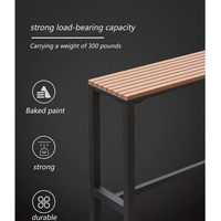 Mobilier extérieur pour balcon, terrasse, bar, table, tabouret haut, métal, bois, plastique, composite, table commerciale, ensemble de chaises