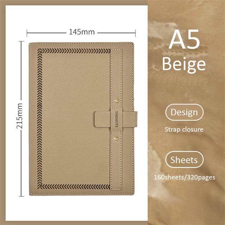 Cahier a5 journal beige