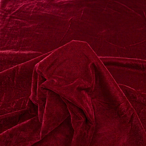 Tela de Terciopelo Lisa Premium para Vestidos de Boda para Niños, Lehengas, Sherwani, Abaya, Tela de Terciopelo Ligera de Poliéster al por Mayor para Vestidos - Product Image 1