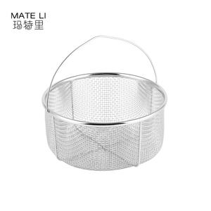 स्टेनलेस स्टील रसोई फ्राइंग बास्केट स्ट्रॉनर बहुक्रियाशील लीक नाली - Product Image 2