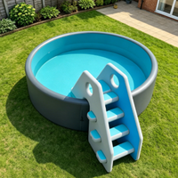 Meilleures ventes 2026 : Échelle de piscine gonflable personnalisée avec toboggan, escalier flottant pliable antidérapant pour piscine gonflable ronde de jardin